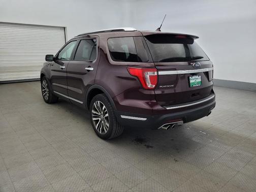Red 2018 Ford Explorer Platinum