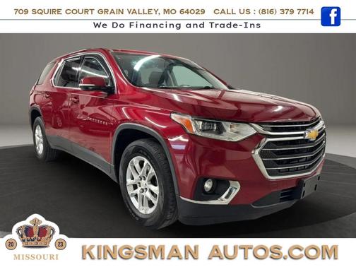 Red 2018 Chevrolet Traverse LT Cloth