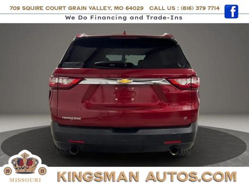 Red 2018 Chevrolet Traverse LT Cloth