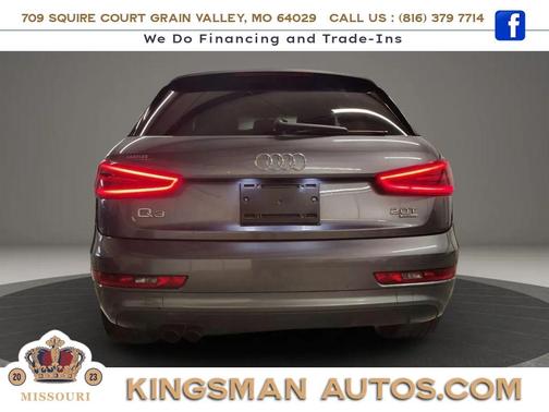 Gray 2015 Audi Q3 Premium Plus Sport Utility 4D