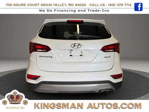 Pearl White 2018 Hyundai Santa Fe Sport 2.4L
