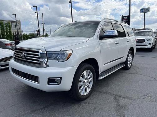 Blizzard Pearl 2018 Toyota Sequoia Platinum