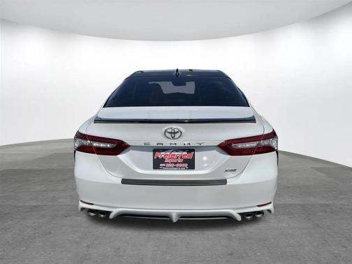 White 2019 Toyota Camry XSE