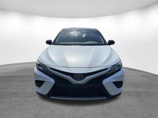 White 2019 Toyota Camry XSE