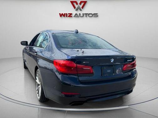 Blue 2018 BMW 540 i xDrive