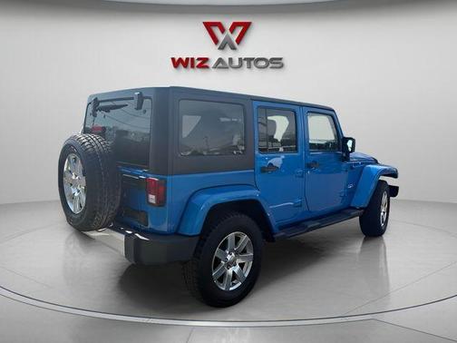 Blue 2015 Jeep Wrangler Unlimited Sahara