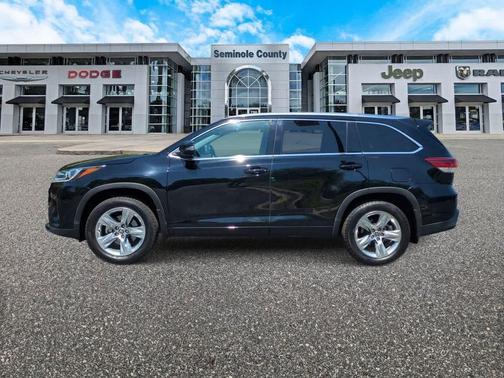 Midnight Black Metallic 2019 Toyota Highlander Limited