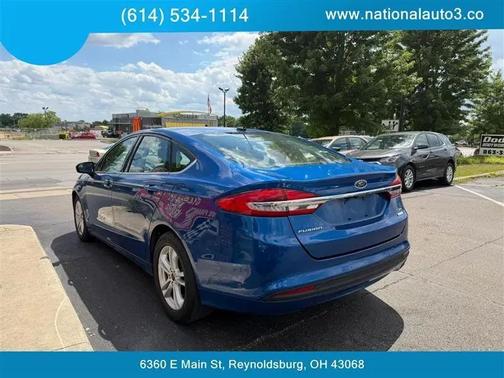 Blue 2018 Ford Fusion SE