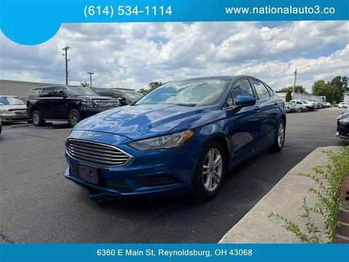 Blue 2018 Ford Fusion SE