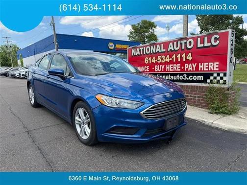 Blue 2018 Ford Fusion SE