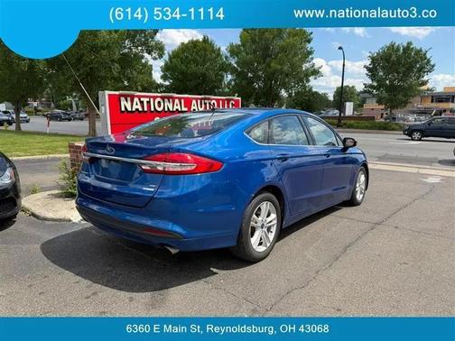 Blue 2018 Ford Fusion SE