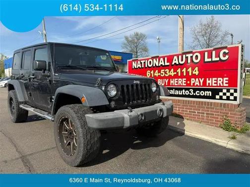 Black 2016 Jeep Wrangler Unlimited Sport