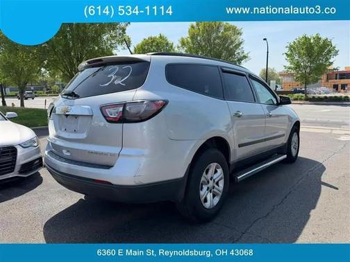 Silver 2013 Chevrolet Traverse LS