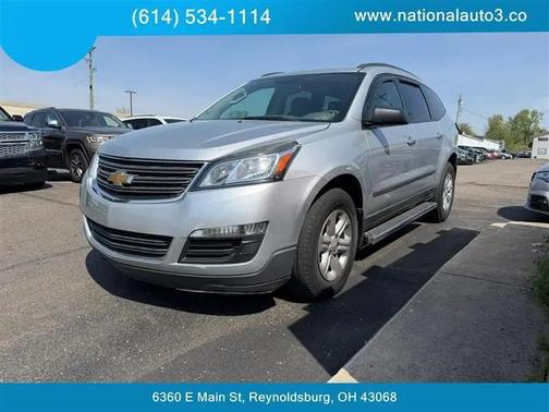 Silver 2013 Chevrolet Traverse LS