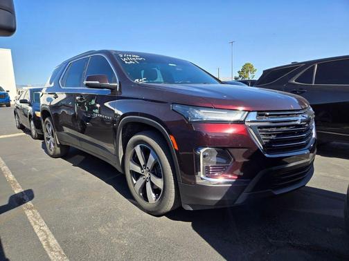 Black Cherry Metallic 2023 Chevrolet Traverse LT Leather