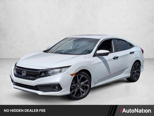 Platinum White Pearl 2019 Honda Civic Sport