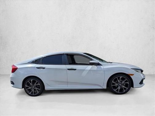 Platinum White Pearl 2019 Honda Civic Sport