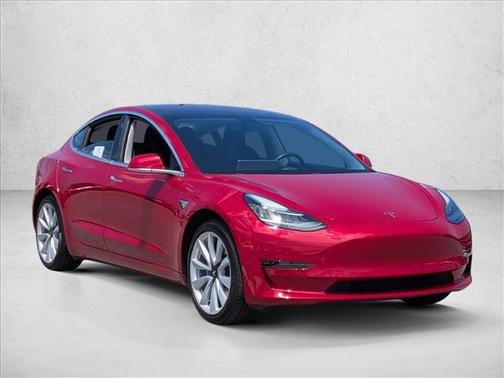 Red Multi-Coat 2018 Tesla Model 3 Long Range