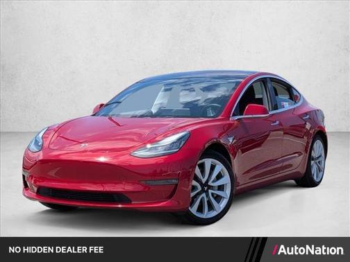 Red Multi-Coat 2018 Tesla Model 3 Long Range