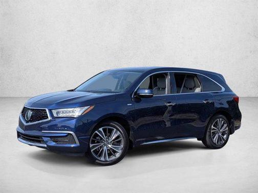 Fathom Blue Pearl 2019 Acura MDX Sport Hybrid Technology Package