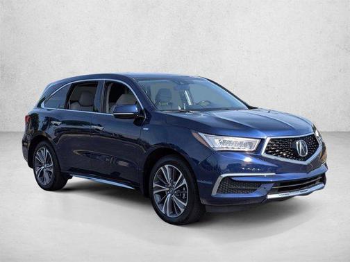 Fathom Blue Pearl 2019 Acura MDX Sport Hybrid Technology Package