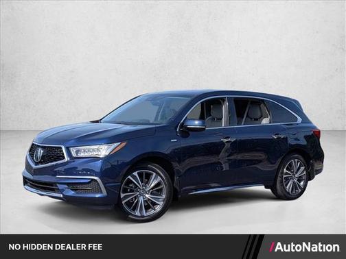 Fathom Blue Pearl 2019 Acura MDX Sport Hybrid Technology Package