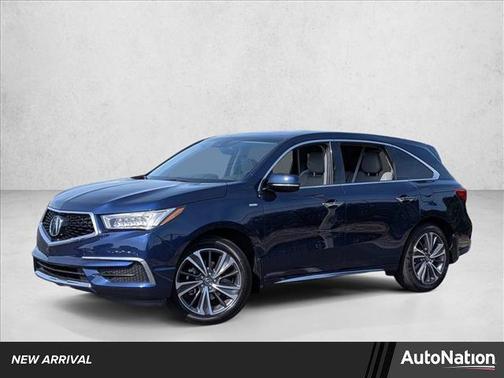 Fathom Blue Pearl 2019 Acura MDX Sport Hybrid Technology Package