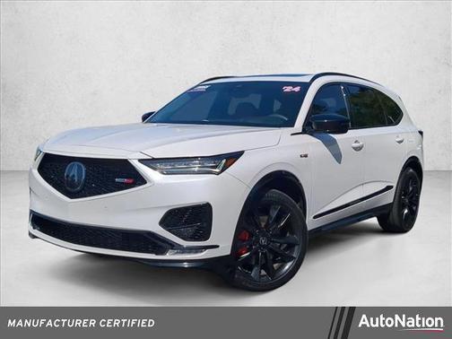 Platinum White Pearl 2024 Acura MDX Type S Advance Package