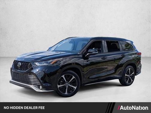 Midnight Black Metallic 2021 Toyota Highlander XSE