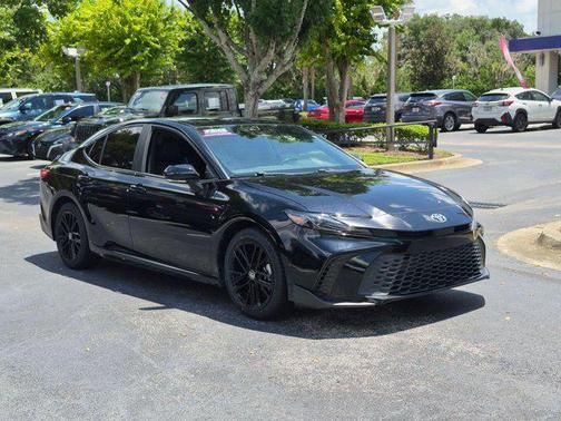 Midnight Black Metallic 2025 Toyota Camry SE