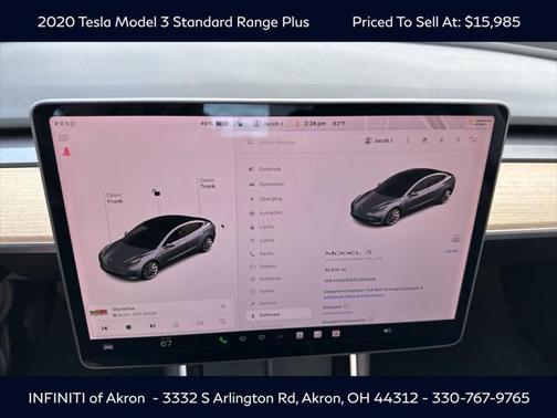 2020 Tesla Model 3 Standard Range Plus