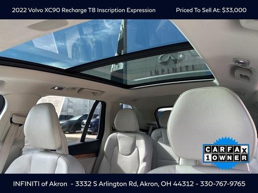 2022 Volvo XC90 Recharge Plug-In Hybrid T8 Inscription Expression 6 Passenger