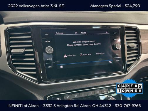 2022 Volkswagen Atlas 3.6L SE w/Technology