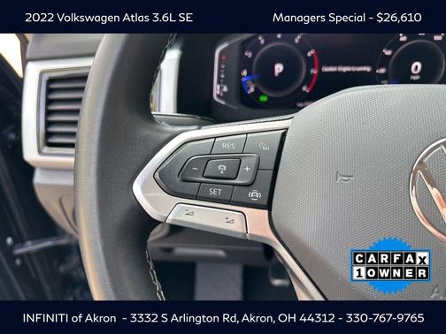 2022 Volkswagen Atlas 3.6L SE w/Technology