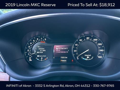 2019 Lincoln MKC Reserve