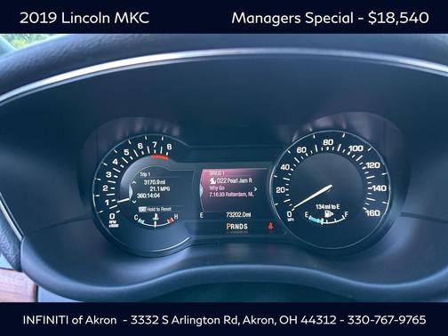 2019 Lincoln MKC Reserve