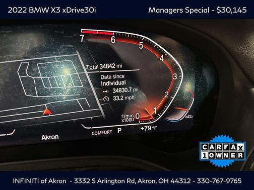 2022 BMW X3 xDrive30i