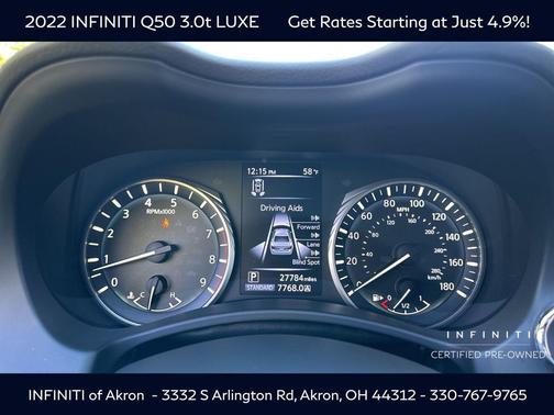 2022 INFINITI Q50 3.0t LUXE