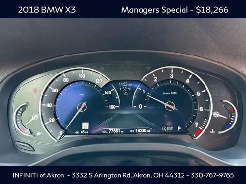2018 BMW X3 xDrive30i