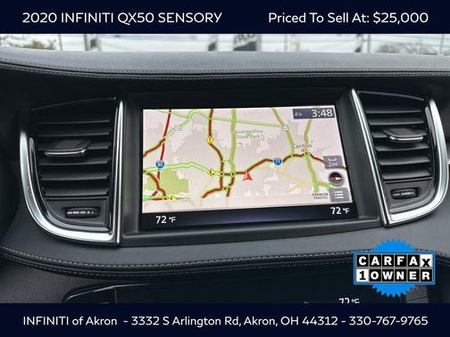 2020 INFINITI QX50 SENSORY AWD