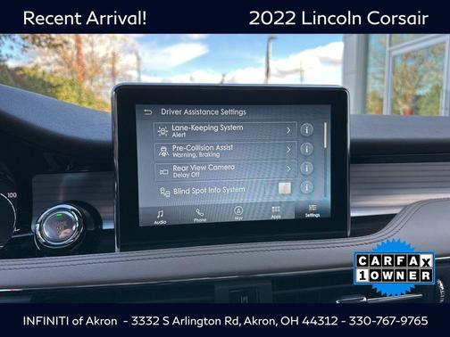 2022 Lincoln Corsair Standard
