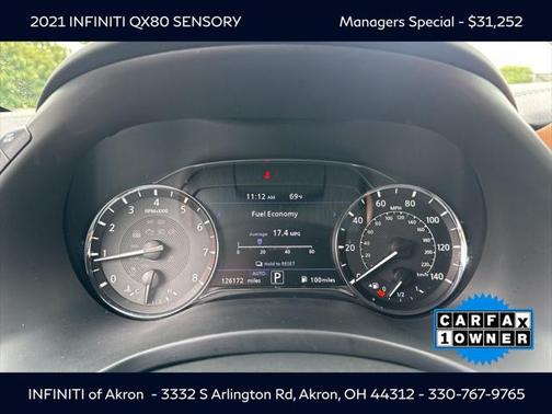 2021 INFINITI QX80 Sensory