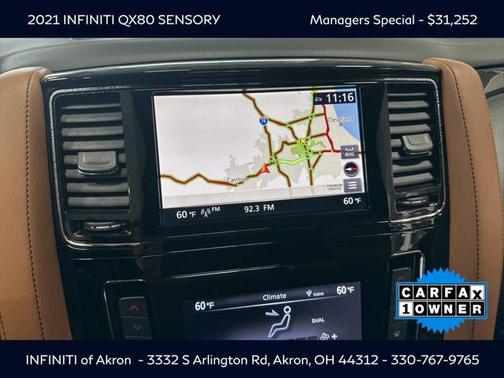 2021 INFINITI QX80 Sensory