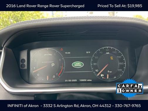2016 Land Rover Range Rover 5.0L Supercharged