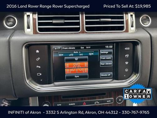 2016 Land Rover Range Rover 5.0L Supercharged