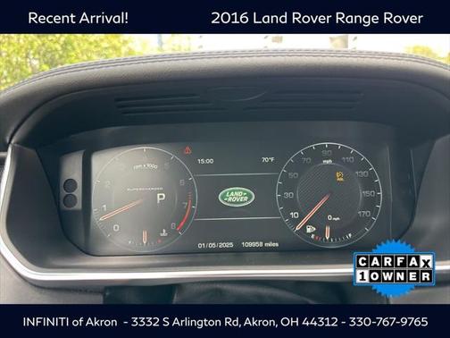 2016 Land Rover Range Rover 5.0L Supercharged