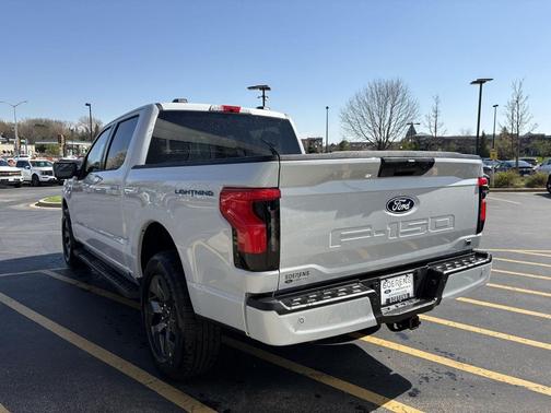 SPACE WHITE METALLIC 2025 Ford F-150 Lightning Flash