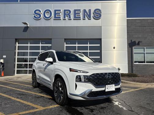 Serenity White 2023 Hyundai SANTA FE Ultimate Calligraphy