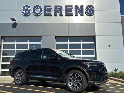 Agate Black Metallic 2027 Ford Explorer Platinum