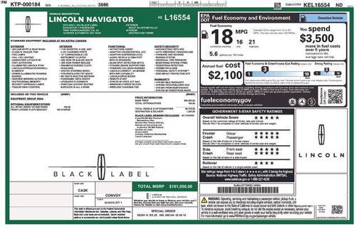 2019 Lincoln Navigator L Black Label